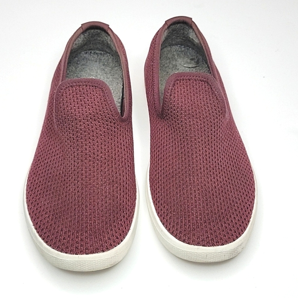 Allbirds Women's Burgundy Tree Lounger Slip-On Mesh Sneakers size 7
